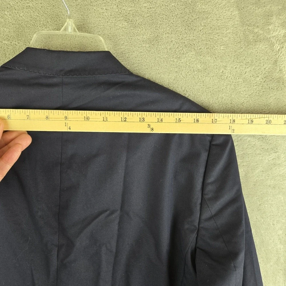Zara Blazer Jacket Mens 38 Navy Blue Stretchy 2 Buttons Modern Cocktail Career